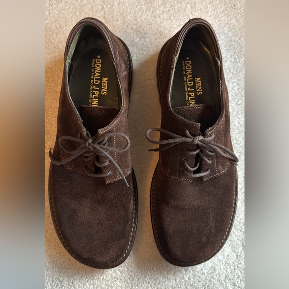 Donald J. Pliner Dark Brown Suede Oxfords main image 2